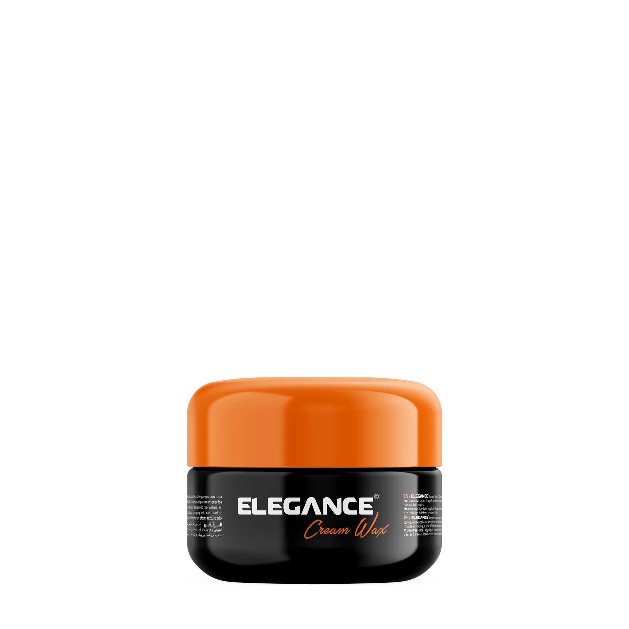 Elegance USA Hair Cream wax 3.38 oz 100 ml Natural Shining finish Orange container 100-253