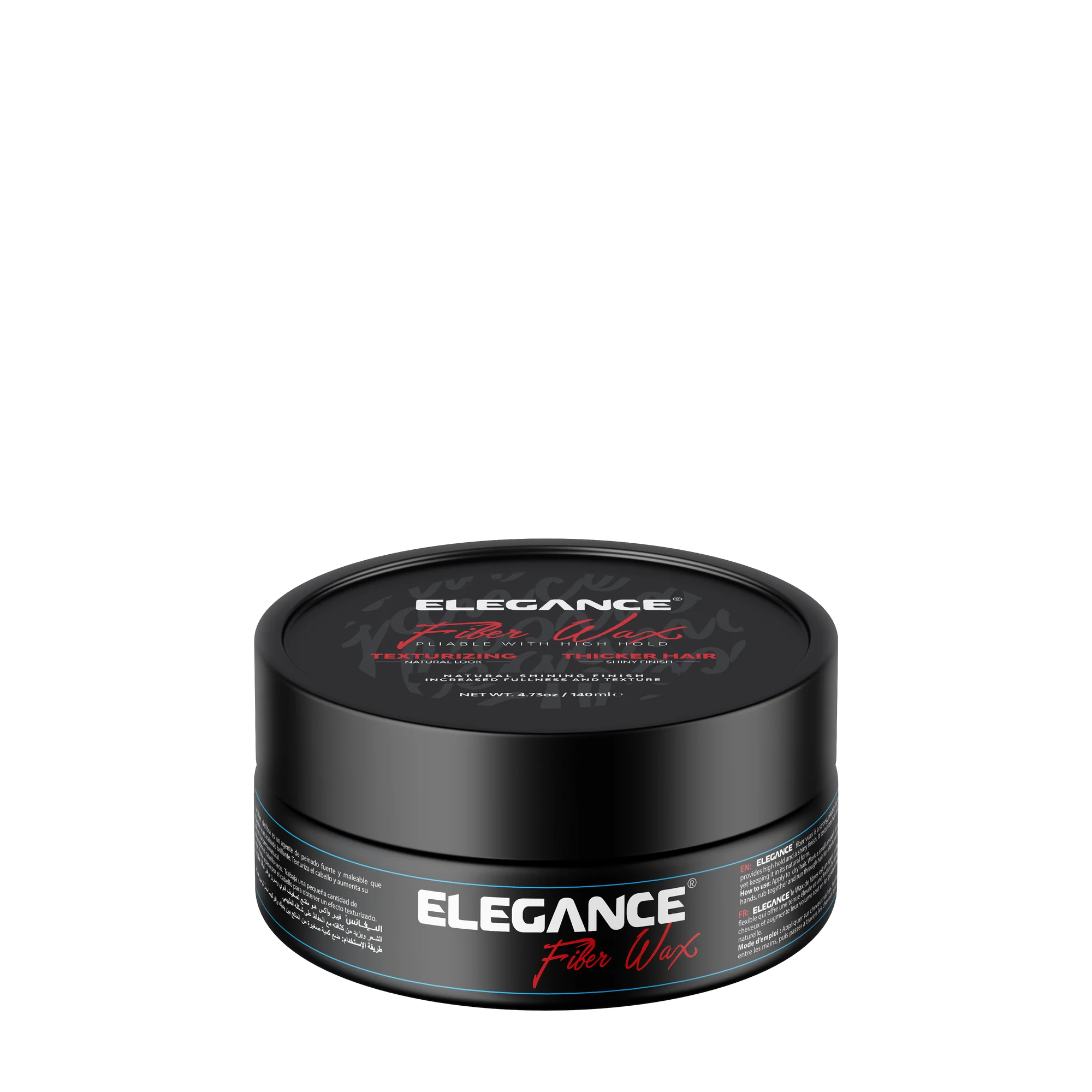 Elegance USA Hair Fiber Wax Hair Styling Products 140 ml 4.73 oz black red container clear 100-256