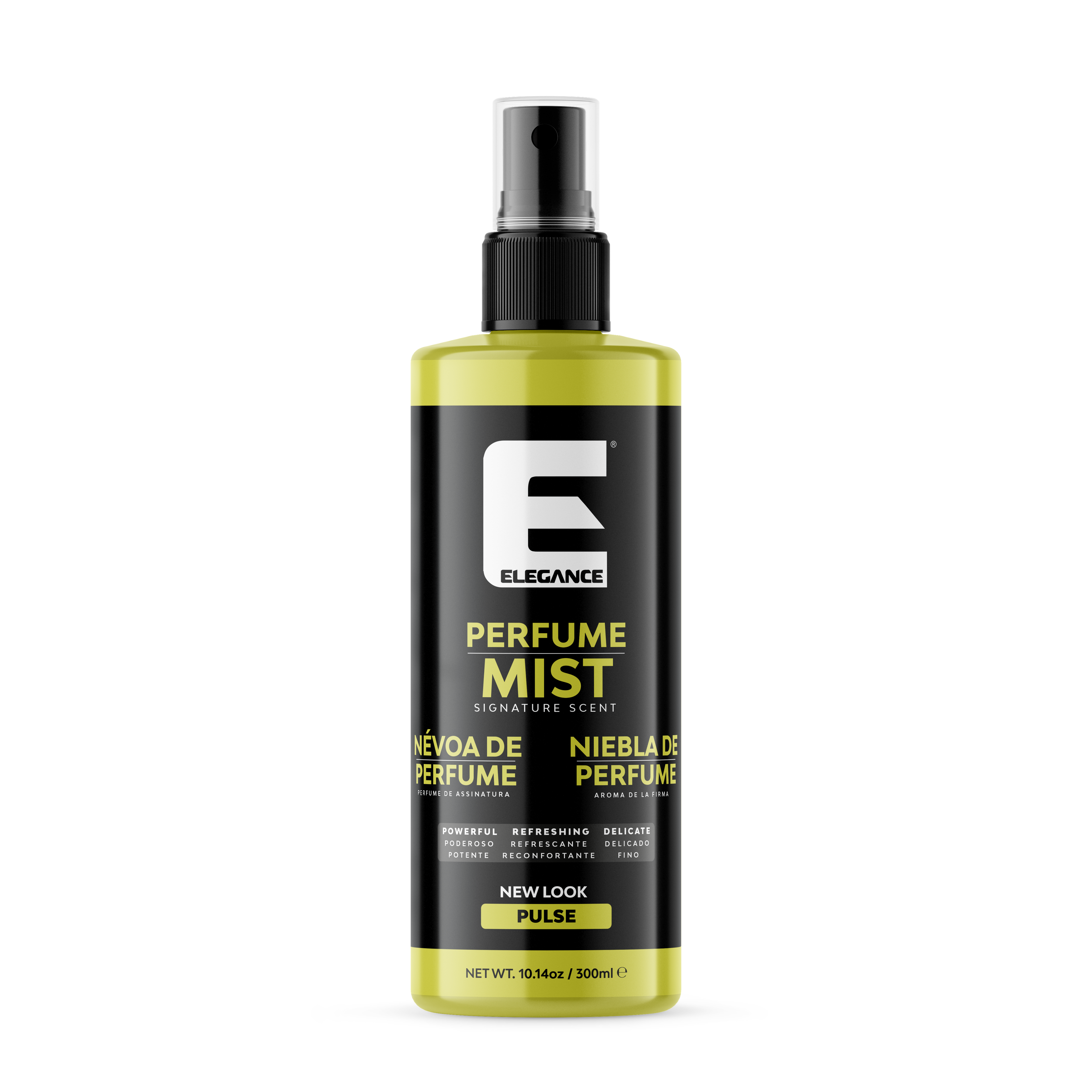 Elegance USA Perfume Mist Barber Pulse shaving fragrance 10.14oz 300 ml yellow bottle powerful refreshing delicate 200-1434 200-1434
