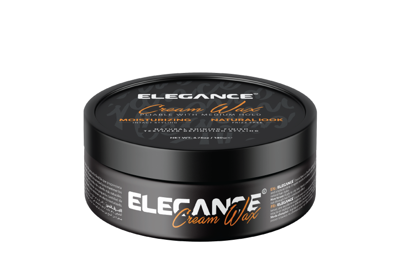 Elegance USA Hair - Hair Cream wax 4.73 oz 140 ml Moisturizing Natural look Natural Shining finish Orange small Pot 100-236 product shot perspective