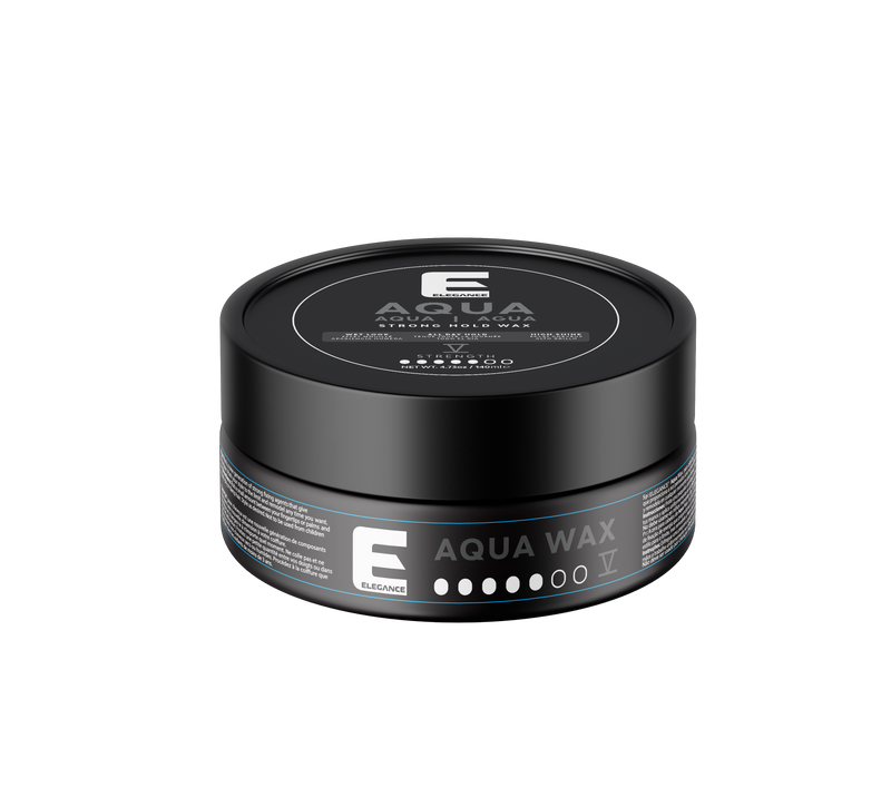 Elegance USA Aqua Wax styling barber container 4.73oz 140 ml grey 100-257