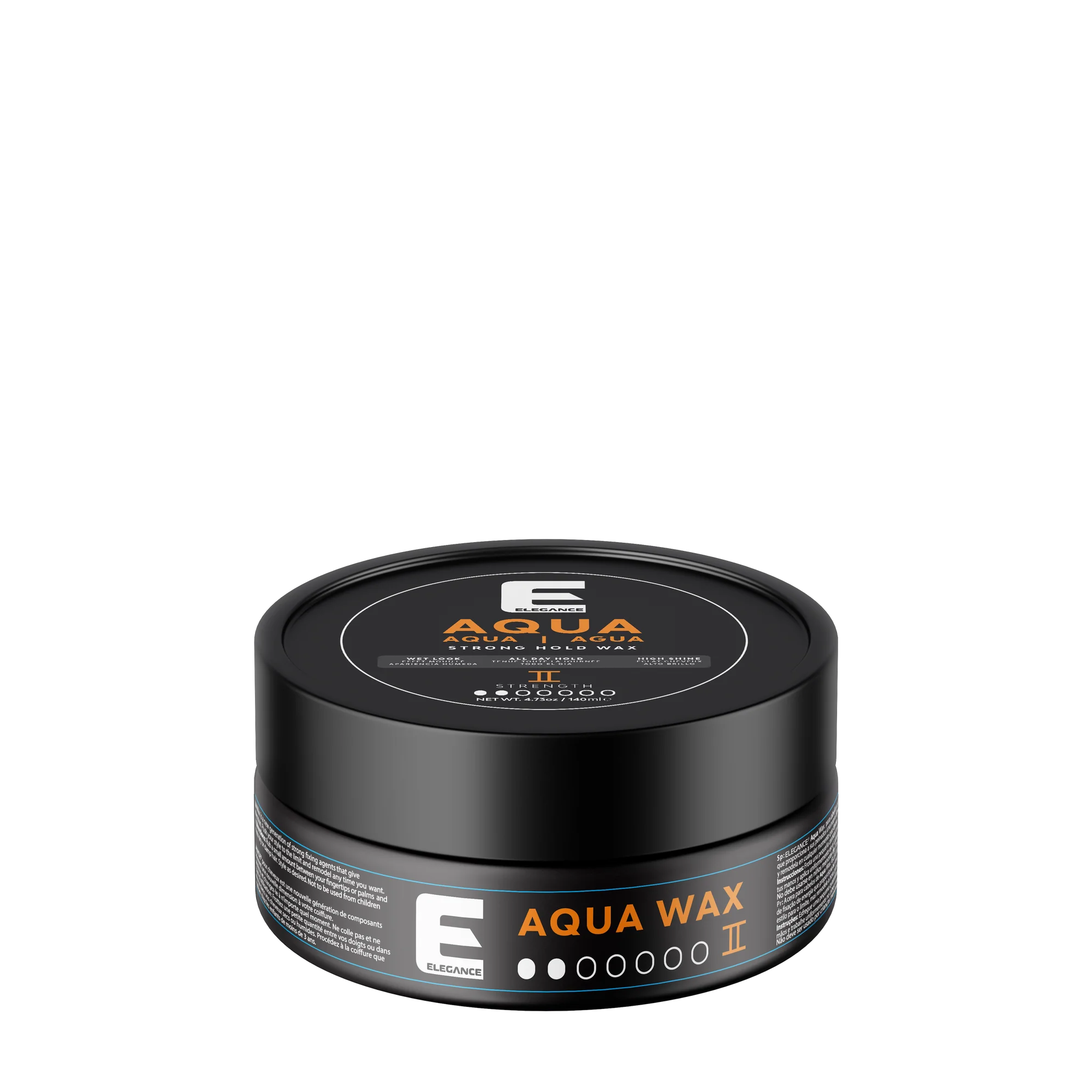 Elegance USA Aqua Wax styling barber container 4.73oz 140 ml orange 100-257