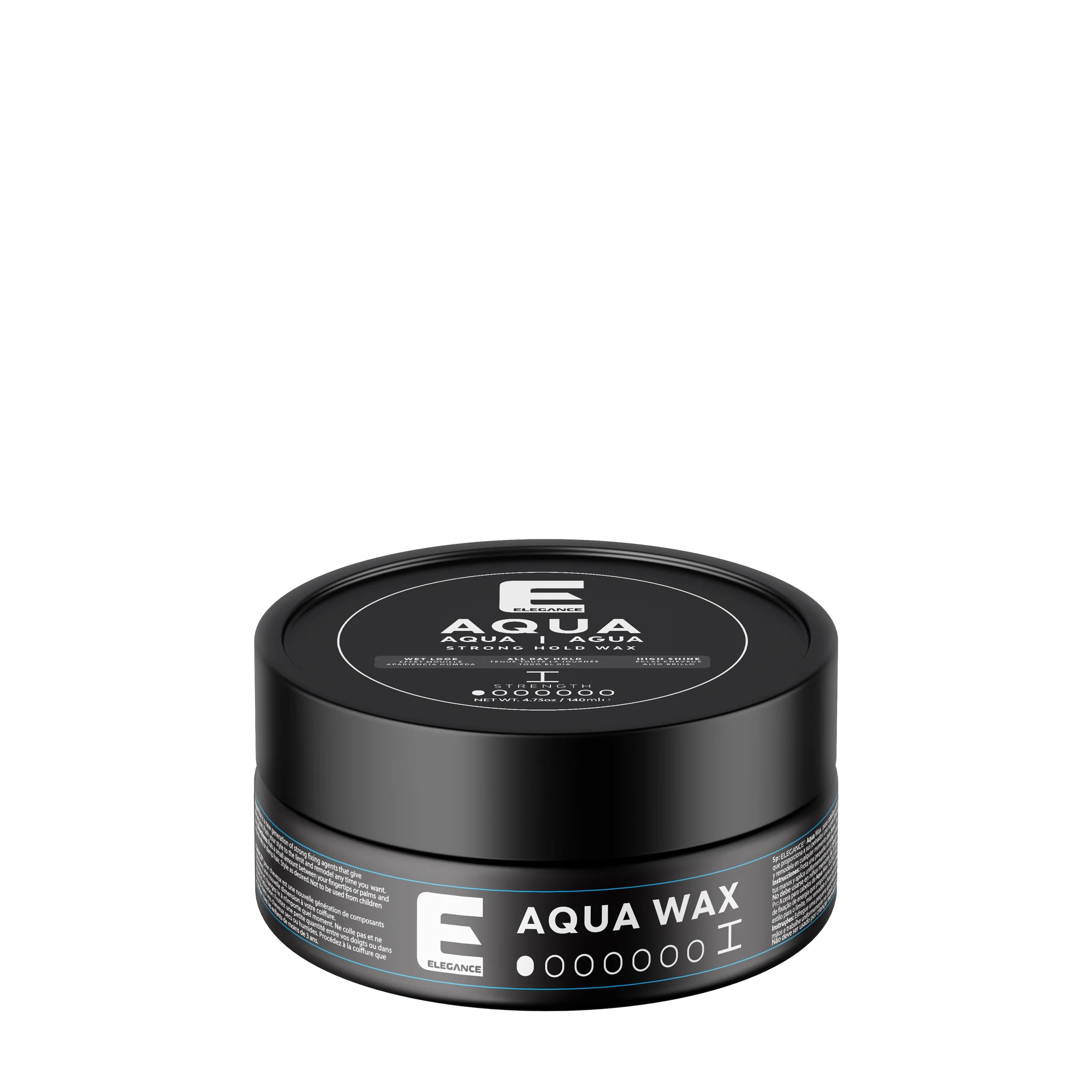 Elegance USA Aqua Wax styling barber container 4.73oz 140 ml white 100-257