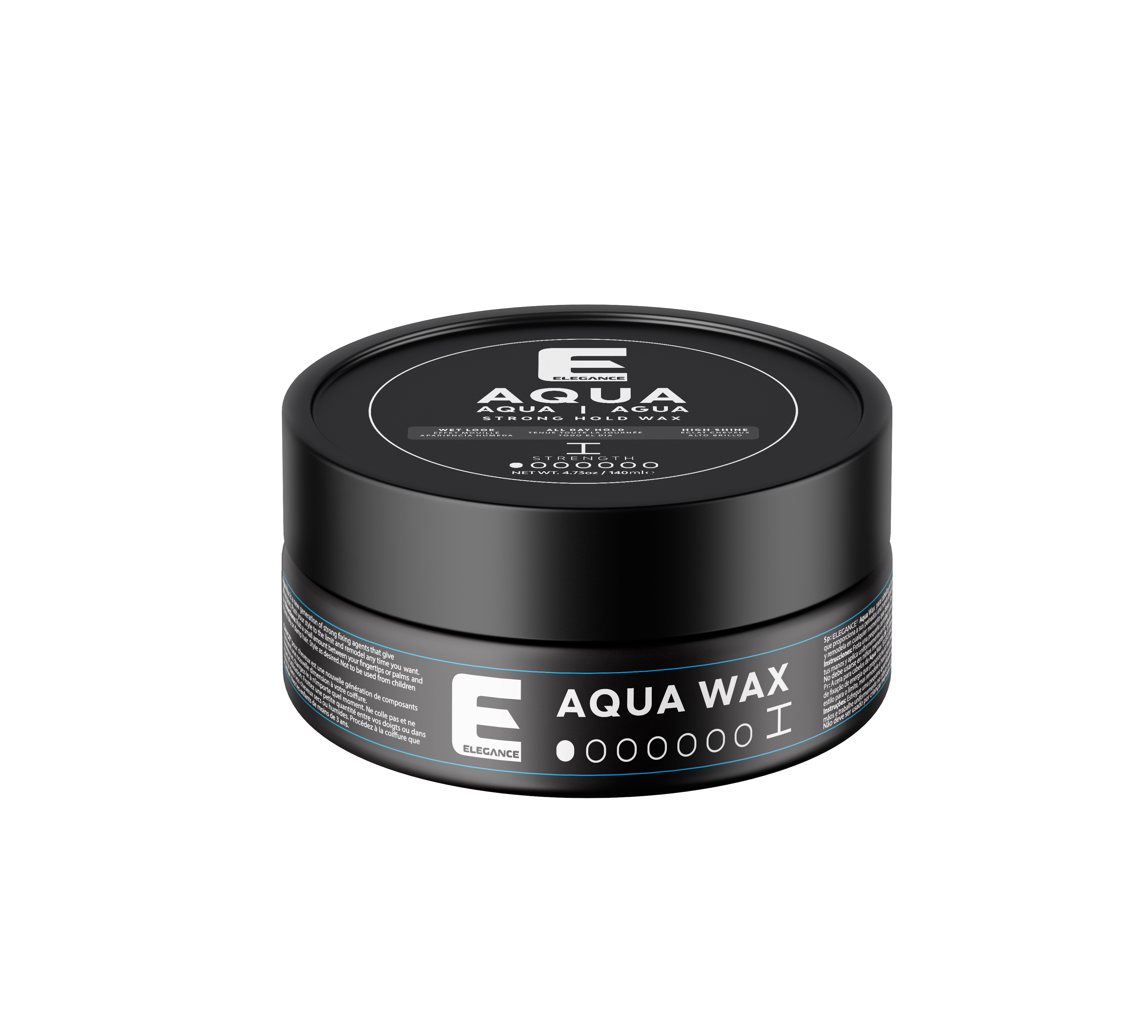 Elegance USA Aqua Wax styling barber container 4.73oz 140 ml white 100-257