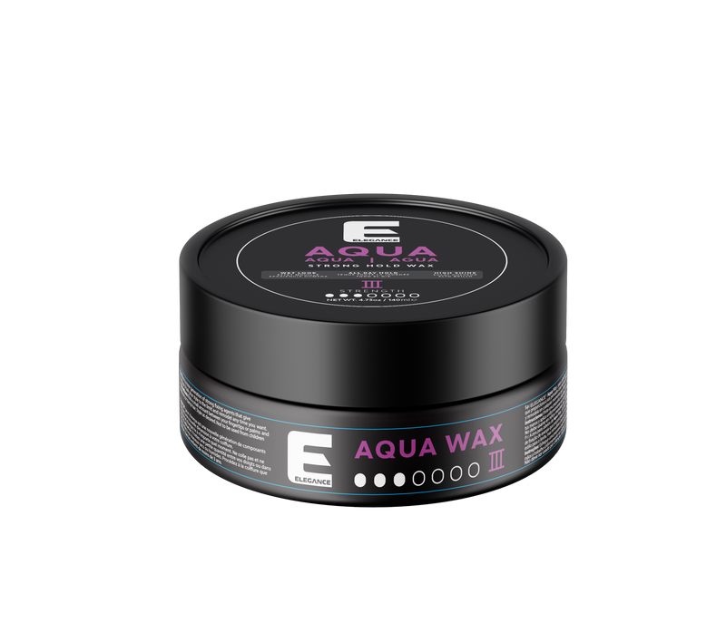 Elegance USA Aqua Wax styling barber container 4 73oz 140 ml purple 100-257 