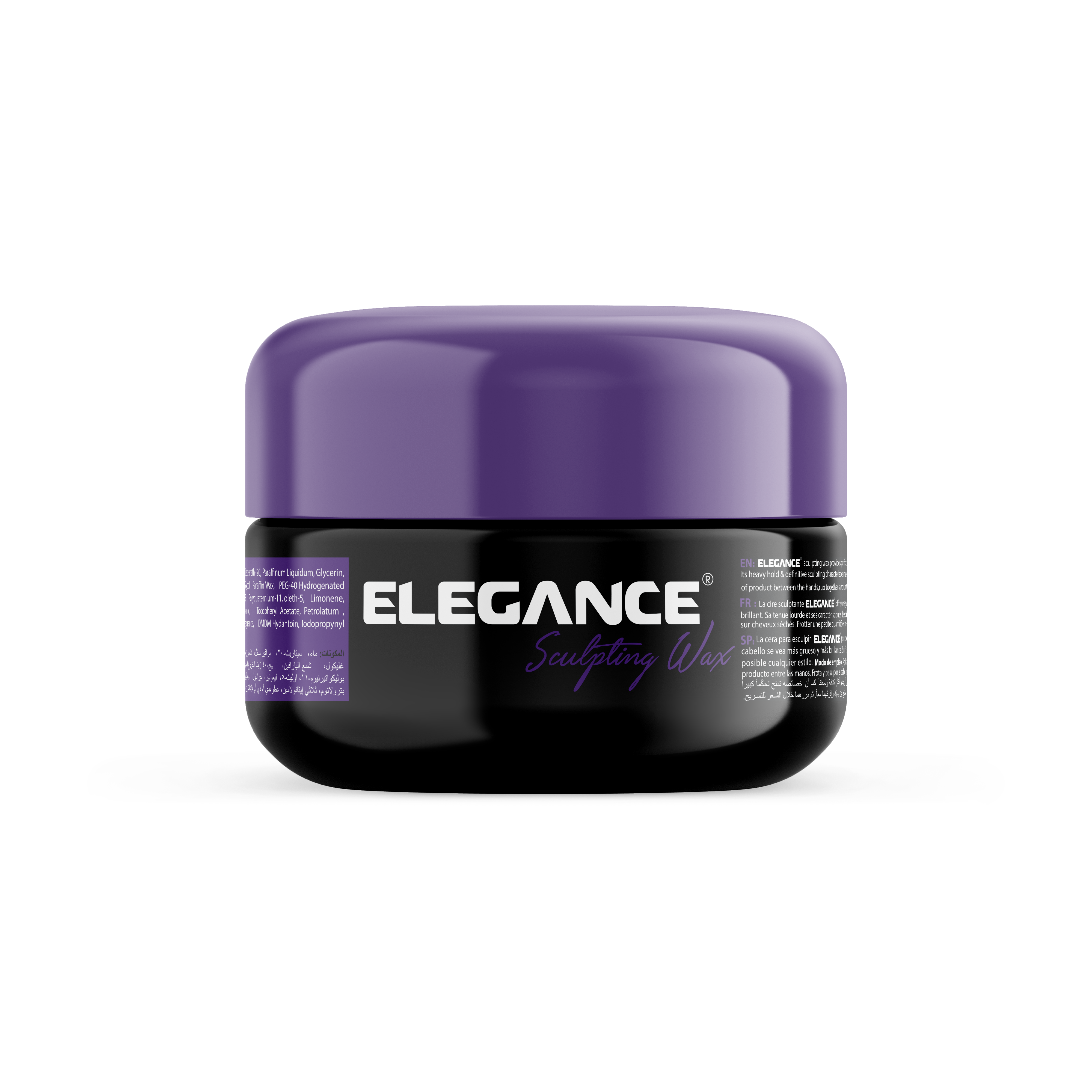 Elegance USA Hair Sculpting Wax Hair Styling Products 3.38 oz 100 gr purple container 100-242