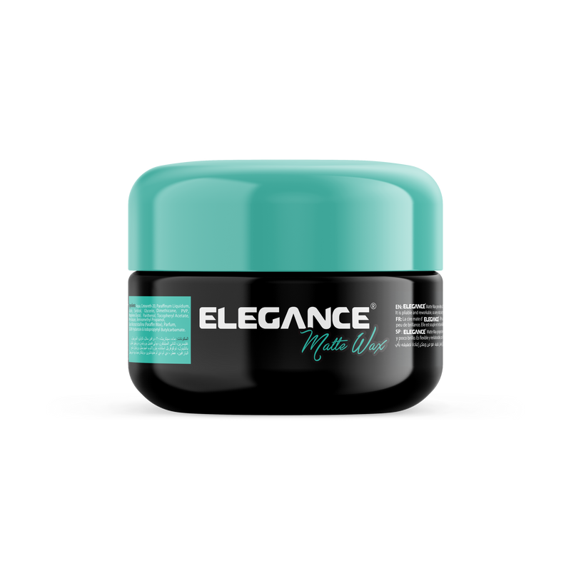Elegance USA Matte Wax Hair Styling Products 3.38 oz 100 ml turquoise container 100-244