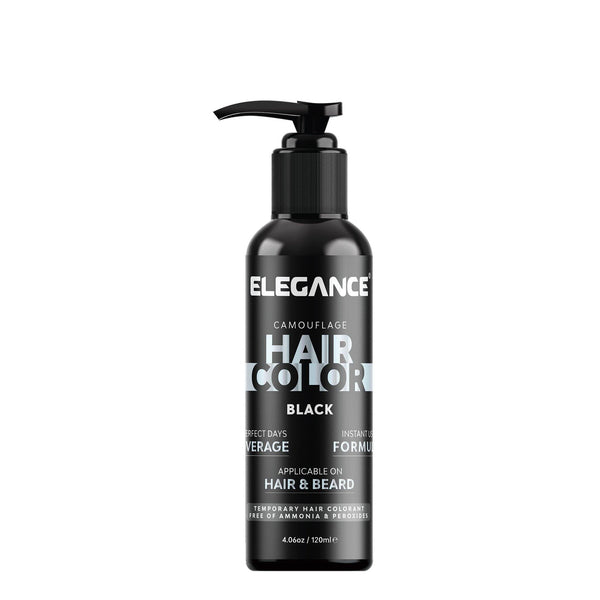 Elegance USA Color Camouflage Hair Colorant  4.06 oz 120 ml Black Applicable on Hair and beard Black  110-169