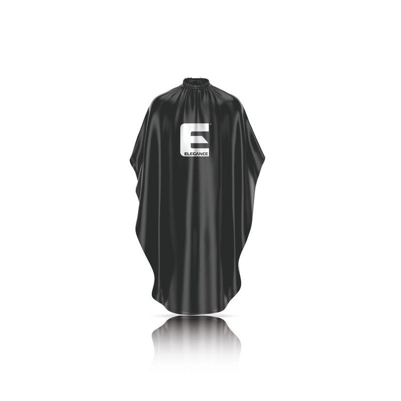 Barber and Salon Hair Cutting Cape - Black Polyester