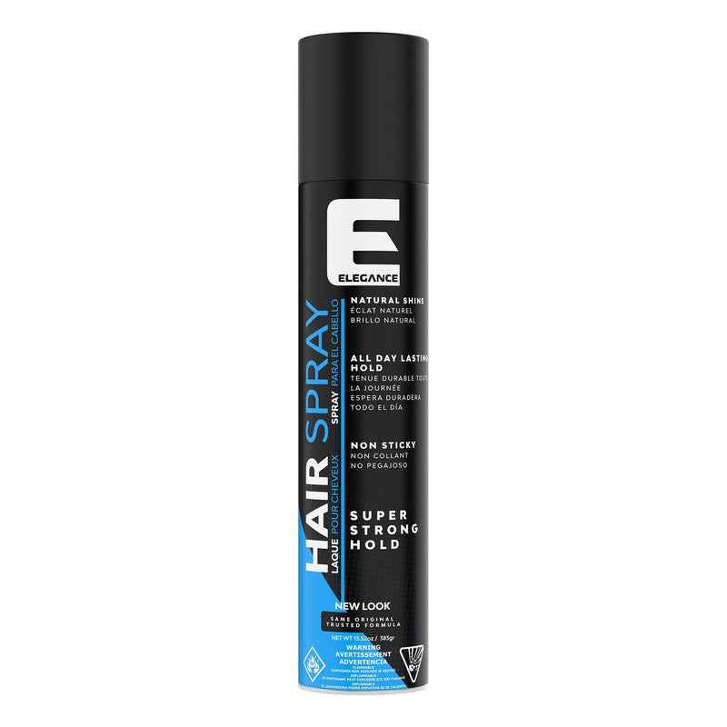 Elegance USA Hair - Hair Spray 13.53 oz 400 ml Strong hold great volume refreshing aroma Blue Spray 100-211
