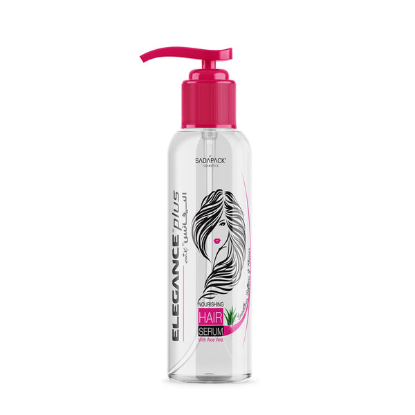 Elegance USA Hair Plus Hair Serum 10.14 oz 300 ml Aloe Vera Nourishing anti-frizz formula Pink Dispenser 100-101