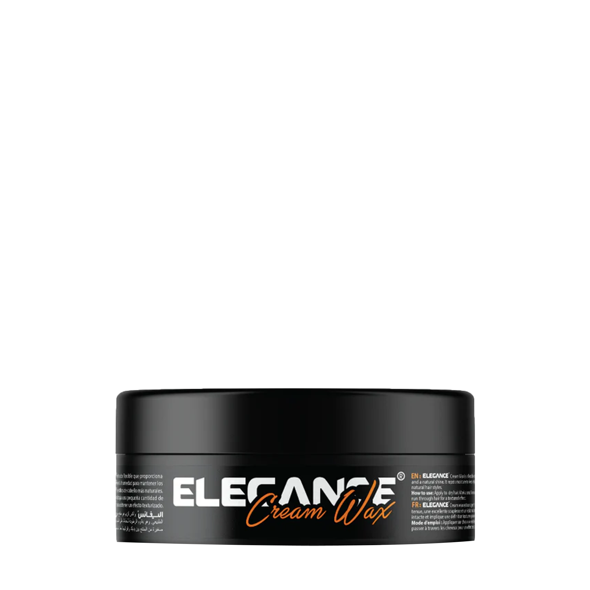 Elegance USA Hair - Hair Cream wax 4.73 oz 140 ml Moisturizing Natural look Natural Shining finish Orange small Pot 100-236 product shot front