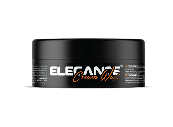 Elegance USA Hair - Hair Cream wax 4.73 oz 140 ml Moisturizing Natural look Natural Shining finish Orange small Pot 100-236 product shot front