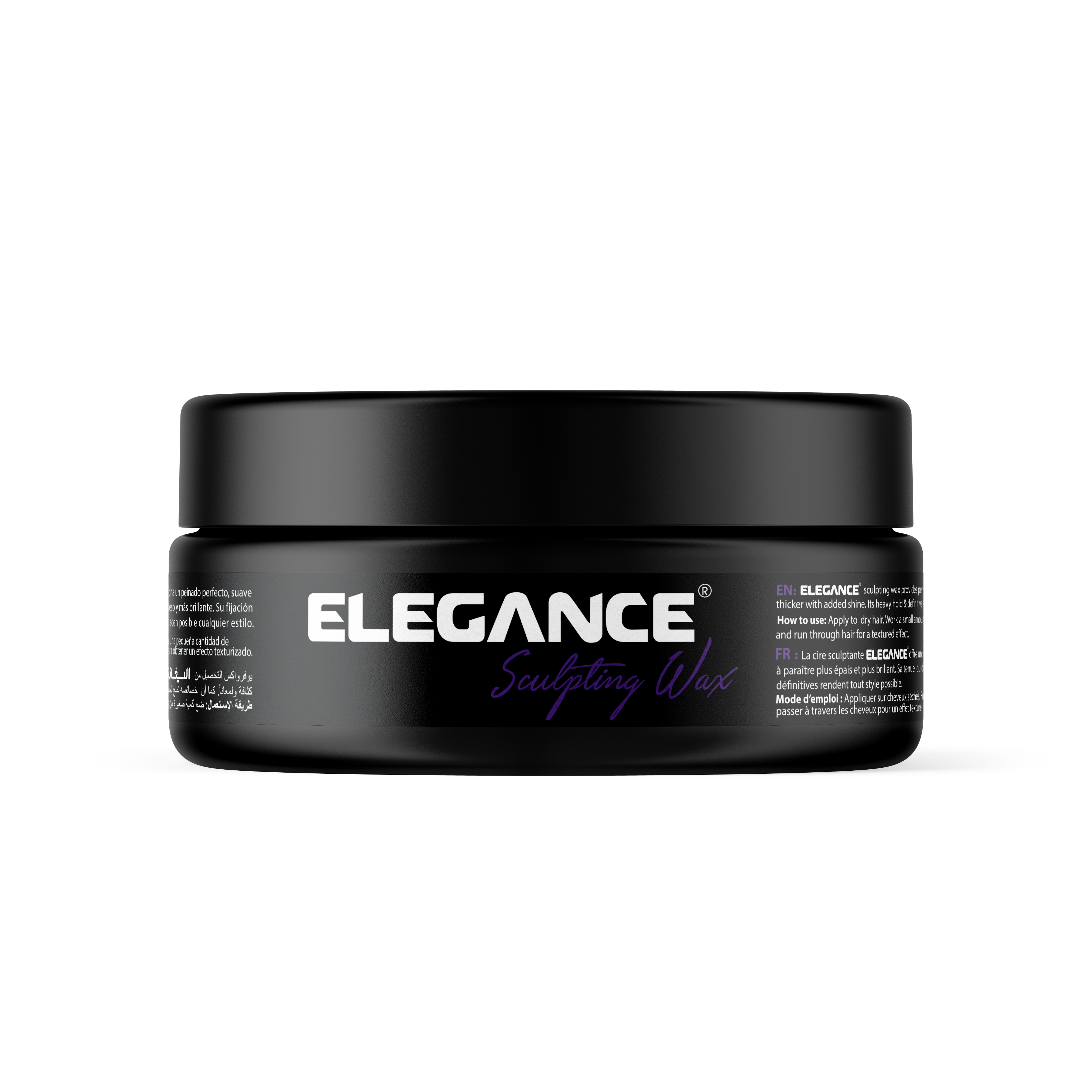 Elegance USA Hair Sculpting Wax 4.73 oz 140 gr vitamine E sleek look purple Pot 100-235 product shot front