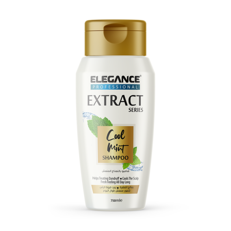 Elegance USA Hair shampoo extract series 750ml cool mint helps treating dandruff cools the scalp fresh feeling all day long bottle